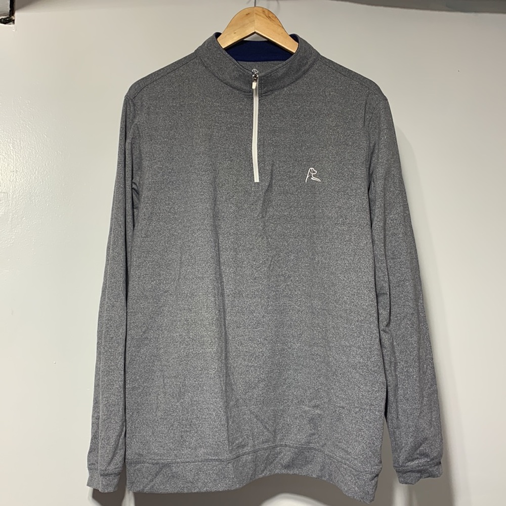 Rhoback 1/4 zip gray Large